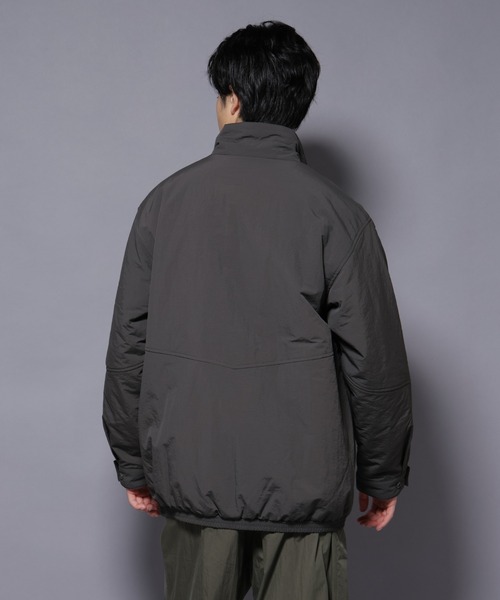 NANO universe（ナノユニバース）の「THERMOLITE(R)  スタンドZIPブルゾン（ブルゾン・メンズ・ブラック/ベージュ/チャコール・L/M）」の22枚目の写真