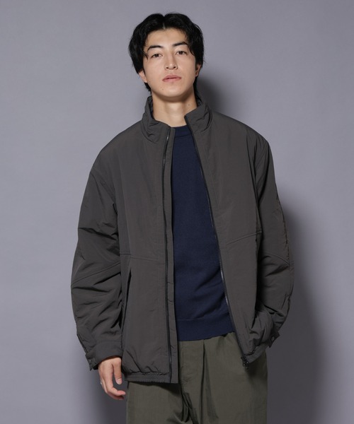 NANO universe（ナノユニバース）の「THERMOLITE(R)  スタンドZIPブルゾン（ブルゾン・メンズ・ブラック/ベージュ/チャコール・L/M）」の19枚目の写真