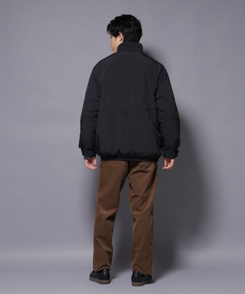 NANO universe（ナノユニバース）の「THERMOLITE(R)  スタンドZIPブルゾン（ブルゾン・メンズ・ブラック/ベージュ/チャコール・L/M）」の4枚目の写真