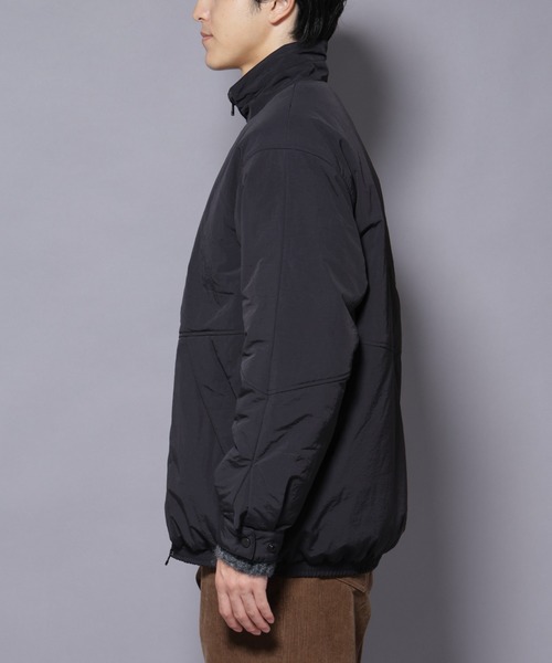 NANO universe（ナノユニバース）の「THERMOLITE(R)  スタンドZIPブルゾン（ブルゾン・メンズ・ブラック/ベージュ/チャコール・L/M）」の5枚目の写真