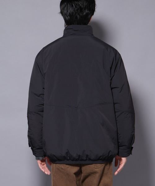 NANO universe（ナノユニバース）の「THERMOLITE(R)  スタンドZIPブルゾン（ブルゾン・メンズ・ブラック/ベージュ/チャコール・L/M）」の6枚目の写真