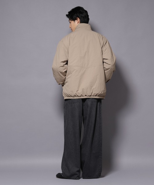 NANO universe（ナノユニバース）の「THERMOLITE(R)  スタンドZIPブルゾン（ブルゾン・メンズ・ブラック/ベージュ/チャコール・L/M）」の18枚目の写真