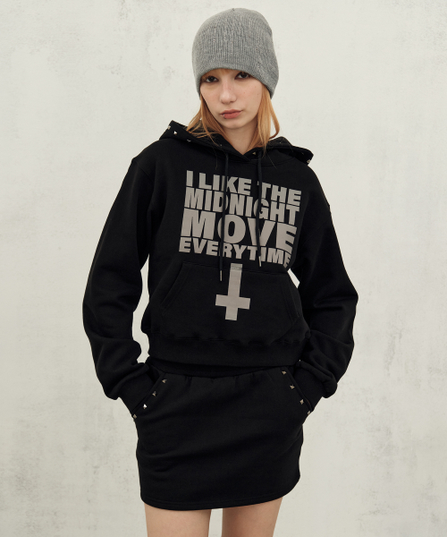 Midnight Move(ミッドナイトムーブ)の「like hood (black)(パーカー・レディース・その他・FREE)」の1枚目の写真