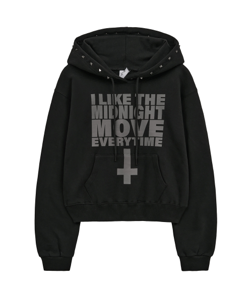 Midnight Move(ミッドナイトムーブ)の「like hood (black)(パーカー・レディース・その他・FREE)」の2枚目の写真