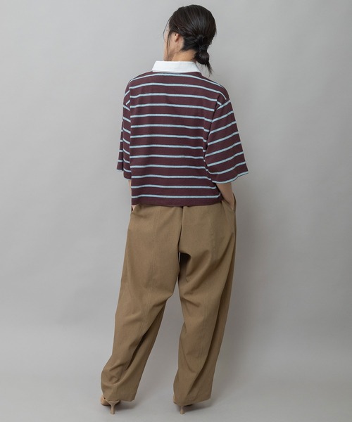 Munich（ミューニック）の「【UVカット】【防シワ】【ウォッシャブル】ストレッチサップバレルパンツ（その他パンツ・レディース・グレー/モカ/ブラック・M/S/XS）」の6枚目の写真