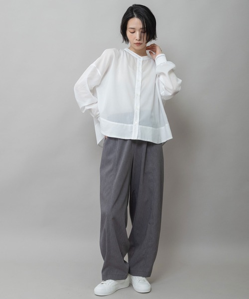 Munich（ミューニック）の「【UVカット】【防シワ】【ウォッシャブル】ストレッチサップバレルパンツ（その他パンツ・レディース・グレー/モカ/ブラック・M/S/XS）」の16枚目の写真