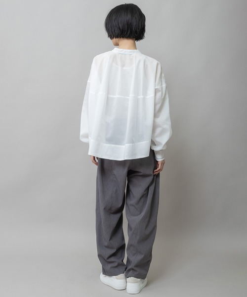 Munich（ミューニック）の「【UVカット】【防シワ】【ウォッシャブル】ストレッチサップバレルパンツ（その他パンツ・レディース・グレー/モカ/ブラック・M/S/XS）」の18枚目の写真