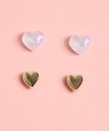 gargle ガーグル:GARGLE COREシリーズ 韓国アクセ ハート セット ピアス