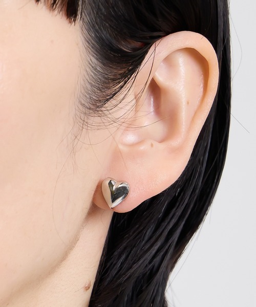 gargle(ガーグル)の「gargle ガーグル:GARGLE COREシリーズ 韓国アクセ ハート セット ピアス(ピアス(両耳用)・レディース・ゴールド/シルバー・FREE)」の5枚目の写真