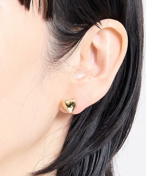 gargle(ガーグル)の「gargle ガーグル:GARGLE COREシリーズ 韓国アクセ ハート セット ピアス(ピアス(両耳用)・レディース・ゴールド/シルバー・FREE)」の8枚目の写真