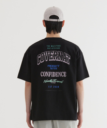 マルチロゴタイポグラフィックTシャツブラック