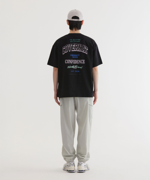 COVERNAT(カバーナット)の「マルチロゴタイポグラフィックTシャツブラック(Tシャツ/カットソー・レディース・その他・X-SMALL/SMALL/MEDIUM/LARGE/X-LARGE/XX-LARGE)」の6枚目の写真