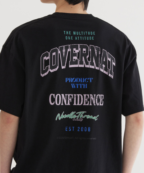 COVERNAT(カバーナット)の「マルチロゴタイポグラフィックTシャツブラック(Tシャツ/カットソー・レディース・その他・X-SMALL/SMALL/MEDIUM/LARGE/X-LARGE/XX-LARGE)」の8枚目の写真