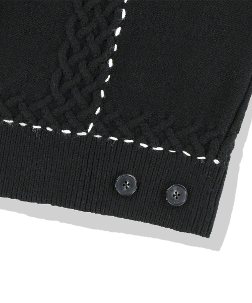 NOT4NERD(ノットフォーナード)の「Contrast Stitch Knit Trucker Jacket - Black(デニムジャケット・レディース・その他・MEDIUM/LARGE/X-LARGE)」の10枚目の写真