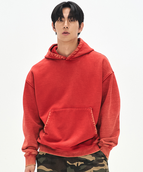 SOVERMENT(ソヴメント)の「890Gカットブリーチフードパーカー-エシッドレッド-(パーカー・レディース・その他・SMALL/MEDIUM/LARGE/X-LARGE)」の1枚目の写真