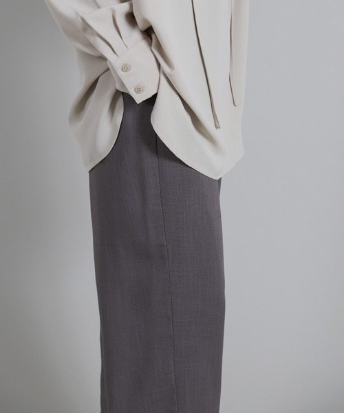 select MOCA Et（セレクトモカエト）の「【Et】Linen-blend Easy Pants（その他パンツ・レディース・ネイビー/ダークグレー・LARGE/MEDIUM）」の11枚目の写真