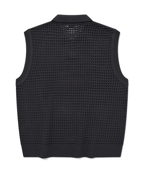 COVERNAT(カバーナット)の「オープンカラー ニットベスト チャコール(ベスト・レディース・その他・MEDIUM/LARGE/SMALL/X-LARGE)」の2枚目の写真