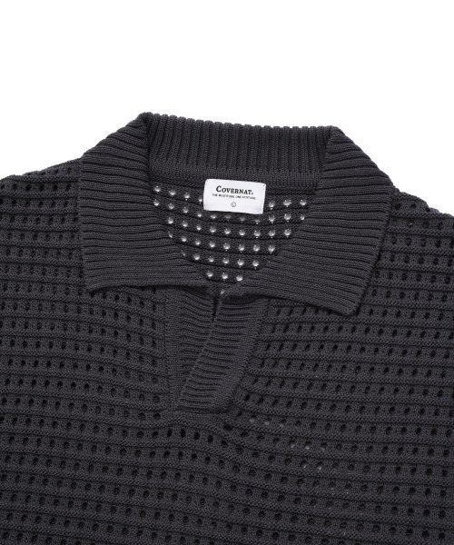 COVERNAT(カバーナット)の「オープンカラー ニットベスト チャコール(ベスト・レディース・その他・MEDIUM/LARGE/SMALL/X-LARGE)」の3枚目の写真