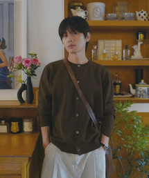 WEDNESDAY OASIS（ウェンズデーオアシス）の「クロップクルーネックニットカーディガン_BROWN(WC25-KN63)（カーディガン/ボレロ）」