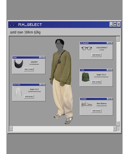 BEGIN202（ビギン202）の「ライマプルオーバーニット [イエロウィッシュグリーン]（ニット/セーター・メンズ・その他・2/1）」の3枚目の写真