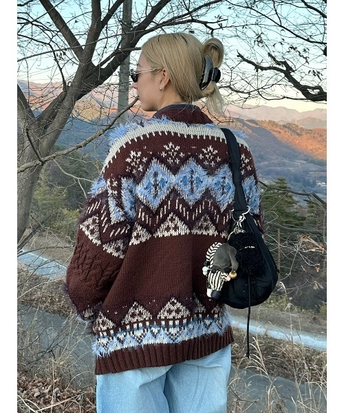 セール】NORDIC ZIP CARDIGAN（カーディガン/ボレロ）｜ELCHELE