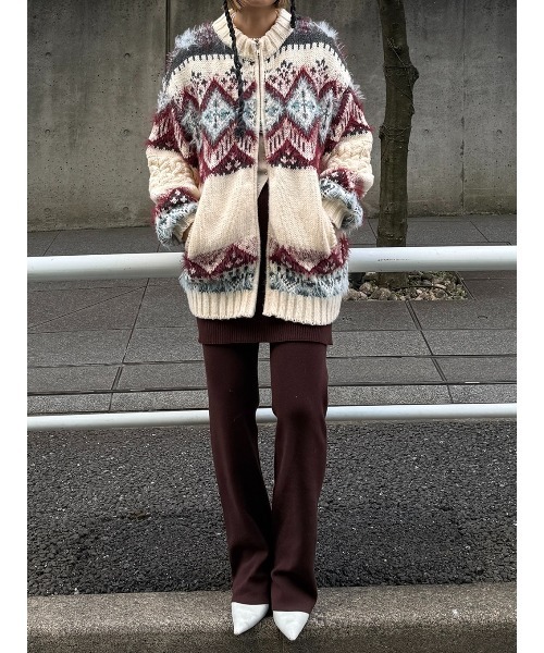 セール】NORDIC ZIP CARDIGAN（カーディガン/ボレロ）｜ELCHELE