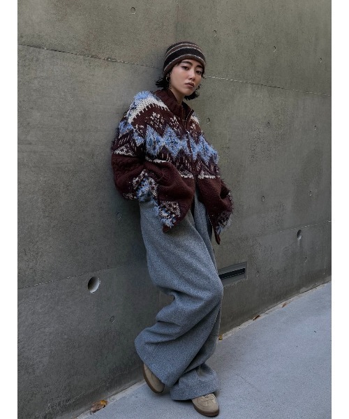 セール】NORDIC ZIP CARDIGAN（カーディガン/ボレロ）｜ELCHELE