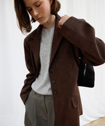 LEVAR（レバー）の「The Classic Suede Jacket - Espresso Brown（テーラードジャケット）」