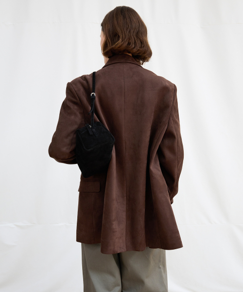LEVAR(レバー)の「The Classic Suede Jacket - Espresso Brown(テーラードジャケット・レディース・その他・F)」の3枚目の写真