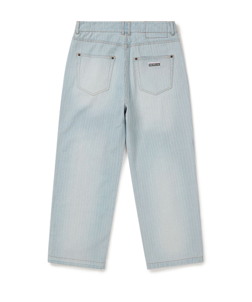 MMLG（エムエムエルジー）の「[Mmlg] STRIPE REGULAR DENIM PANTS (LIGHT BLUE)（デニムパンツ・レディース・その他・X-SMALL/SMALL/MEDIUM/LARGE）」の2枚目の写真
