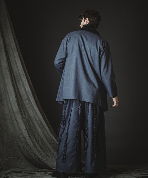 NO ID.(ノーアイディ)の「【NO ID.】Frill Baggy Trousers / フリル バギー トラウザーズ(スラックス・メンズ・グレー/ブラック/その他22・1/2)」の20枚目の写真