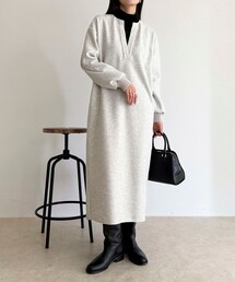 fredy emue | ソフトニットメルトンワンピース(ワンピース)