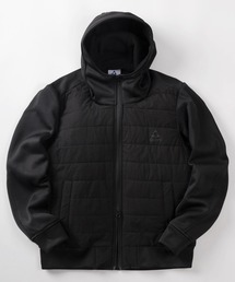 【78】【GERRY/ジェリー】ロゴワンポイント ポリリップ インサレーション フードジャケット/ダブルジップ/軽量/ストレッチ