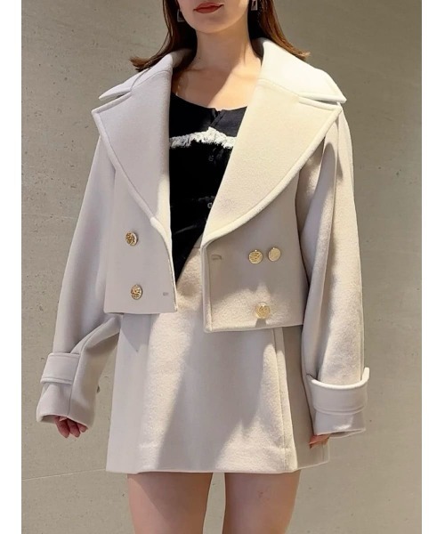 ビッグカラーショートコート（ピーコート）｜SNIDEL（スナイデル）の