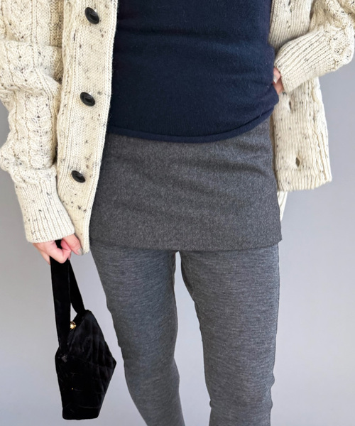 EDIT. FOR LULU(エディットフォールル)の「《追加》【PAN/パン】SCHONHERR FLANNEL MINI SKIRT(スカート・レディース・ブラウン/チャコールグレー・FREE)」の1枚目の写真