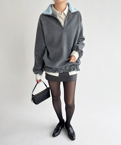 追加》【PAN/パン】SCHONHERR FLANNEL MINI SKIRT