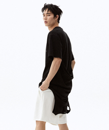 HYII（ハイトゥ）の「ユニセックス ハイブリッドツーウェイTシャツ [ブラック]（Tシャツ/カットソー）」