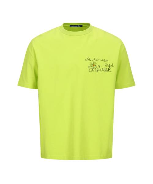 ADSB ANDERSSON BELL(アンダースンベル)の「(エッセンシャル) ユニセックス サン ダンス Tシャツ atb1403u(LIME)(Tシャツ/カットソー・レディース・その他・X-LARGE/LARGE/MEDIUM/SMALL/X-SMALL)」の2枚目の写真