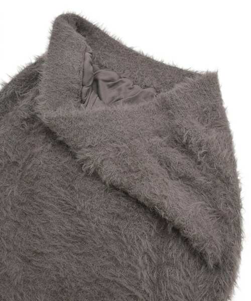 Green　Parks（グリーンパークス）の「シャギーニットスカート（スカート・レディース・アイボリー/チャコールグレー・FREE）」の9枚目の写真