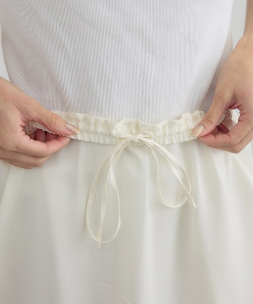 SALON adam et rope'（サロン アダム エ ロペ）の「フレンチレースパネルスカート（スカート・レディース・オフホワイト/ブラック・FREE）」の11枚目の写真