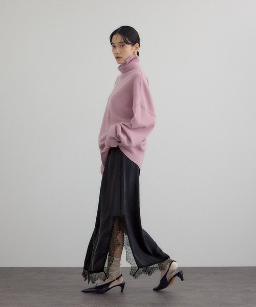 SALON adam et rope'（サロン アダム エ ロペ）の「フレンチレースパネルスカート（スカート・レディース・オフホワイト/ブラック・FREE）」の15枚目の写真