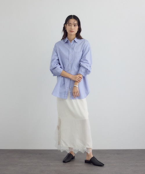 SALON adam et rope'（サロン アダム エ ロペ）の「フレンチレースパネルスカート（スカート・レディース・オフホワイト/ブラック・FREE）」の17枚目の写真