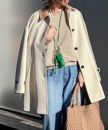 NOLLEY'S（ノーリーズ）の「ウォッシャブルトリプルクロス3WAYステンカラーコート（ステンカラーコート）」