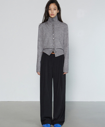 MICHIKO LONDON（ミチコ ロンドン）の「Two-pin tuck wide slacks black（スラックス・レディース）」