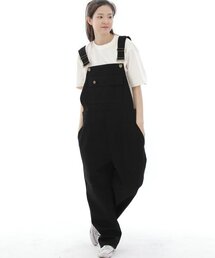 SAINTCREW（セントクルー）の「デッキワイドビブパティグテーパードオーバーオール WFT-602 ブラック（サロペット/オーバーオール）」