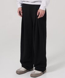 UNLC（ユーエヌエルシー）の「リバースワイドスウェットパンツ（ブラック）（スウェットパンツ）」