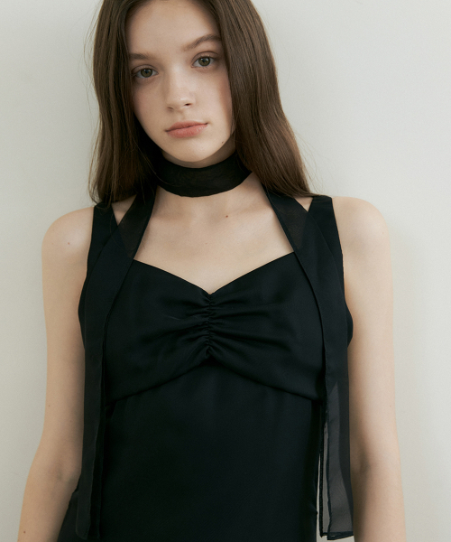 REORG（リオルグ）の「PETAL LAYERED TIE SLEEVELESS OPS BLACK（ワンピース・レディース・その他・SMALL/MEDIUM/LARGE）」の3枚目の写真