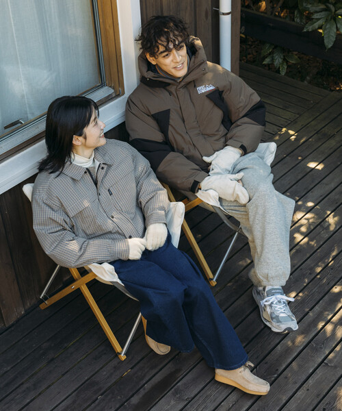 FIRST DOWN（ファーストダウン）の「FIRST DOWN/ファーストダウン 別注 パネルショートダウン（ダウンジャケット/コート・メンズ・ブラウン/ブラック/チャコールグレー・LARGE/MEDIUM/SMALL）」の10枚目の写真