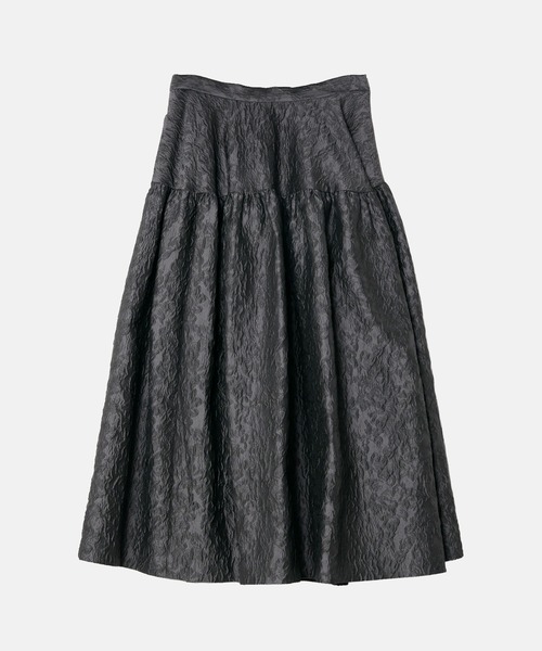 LE CIEL BLEU（ルシェルブルー）の「ジャカードフリルスカート / Jacquard Full Skirt（スカート・レディース・ライトグレー/ブラック・40/38/36/34）」の16枚目の写真