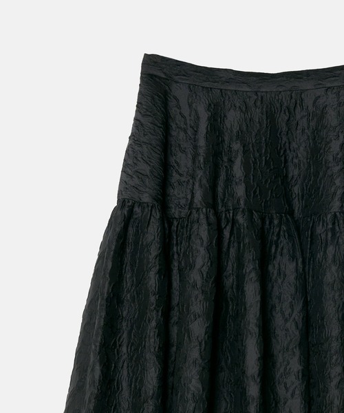 LE CIEL BLEU（ルシェルブルー）の「ジャカードフリルスカート / Jacquard Full Skirt（スカート・レディース・ライトグレー/ブラック・40/38/36/34）」の9枚目の写真